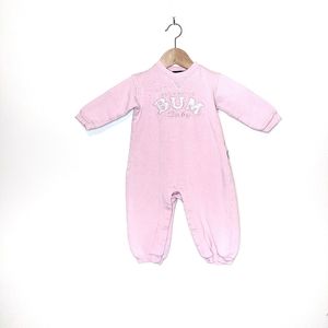 🍩Vintage BUM Equipment Baby Pink Baby Onesie 12-18M🍩